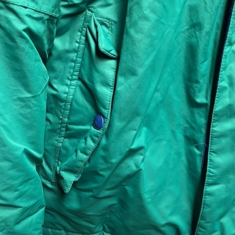 Boden Kids hooded Jacket size 13-14y green and blue